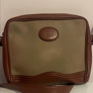 Vintage Classic Leather Messenger Bag in Brown and Tan